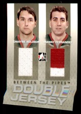 2006-07 Between The Pipes Double Gold #DJ02 Dwayne Roloson/Manny Fernandez *#/10