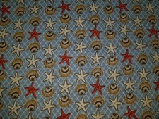 LINED WINDOW VALANCE 42 X 12 NAUTICAL OCEAN SEA BEACH HOUSE FISH SEASHELL