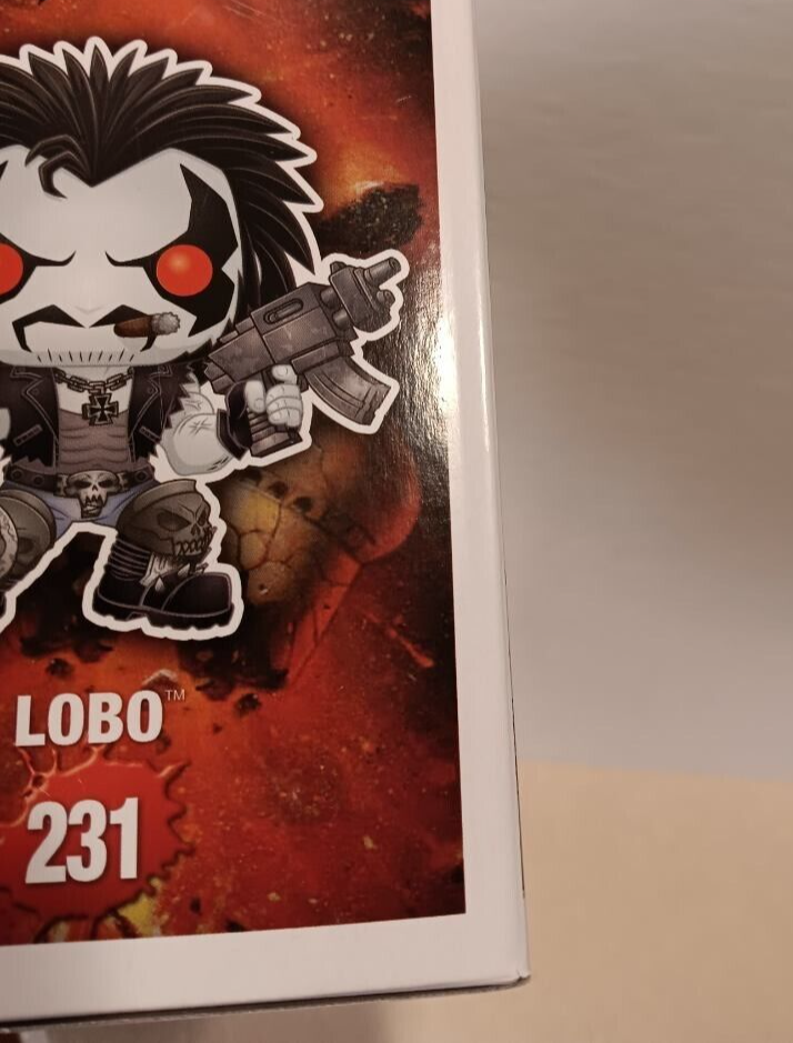 Funko Pop 'DC' LOBO Vinyl Figure #231 BLOODY VERSION