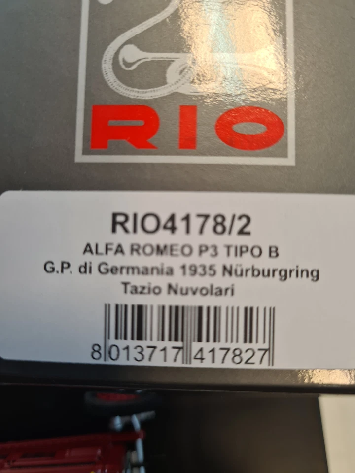 ALFA ROMEO P3 TIPO B Winner GP Germany  1935 Nuvolari 1/43 RIO4178/2 - Immagine 3 di 3