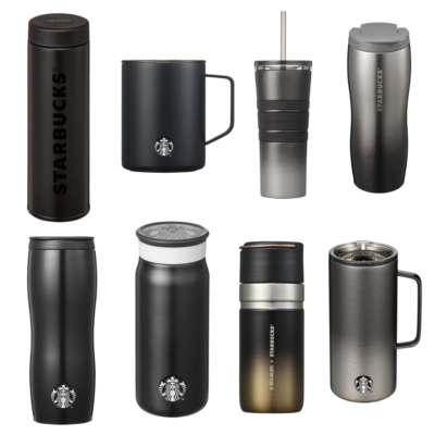 Starbucks Black Colour Tumblers Thermos & Cold Cup Collection