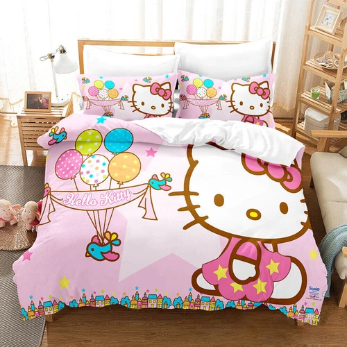 Hello Kitty Series Duvet/Quilt/Doona Cover Single/Double/Queen/King Bedding Set - Bild 14 von 43