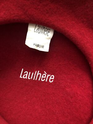 NIEBAUM COPPOLA | Vintage Laulhère Wool Beret Vintage Niebaum-Coppola Laulhere Blue Pure Wool Beret - Made  main image 2