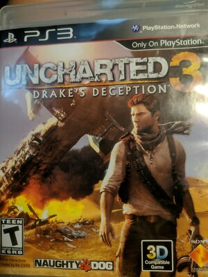 Uncharted 3: Drake's Deception Complete! Sony PlayStation PS3 CIB Video  Game 711719823322|