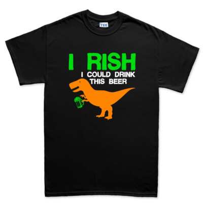 IRish I Could Drink This Beer - Funny St Patrick's Day Shirt for Men