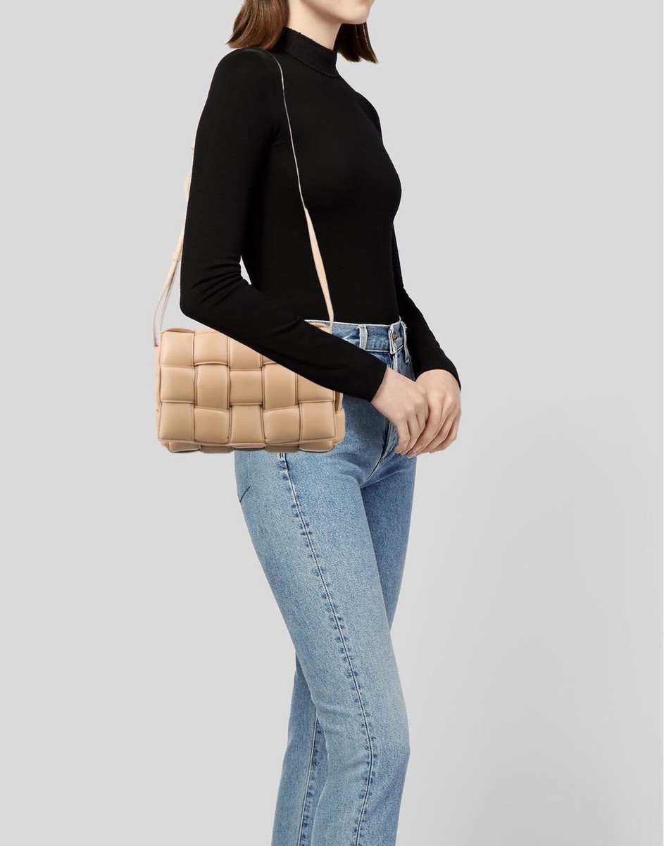 Bottega Veneta Leather Padded Cassette Bag crossbody carmel
