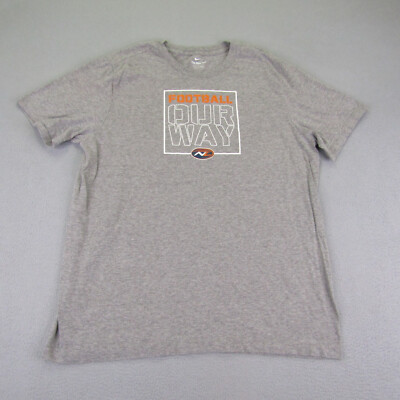 Nike Shirt Mens Large Gray Next Level Flag Football Short Sleeve Atletic Tee