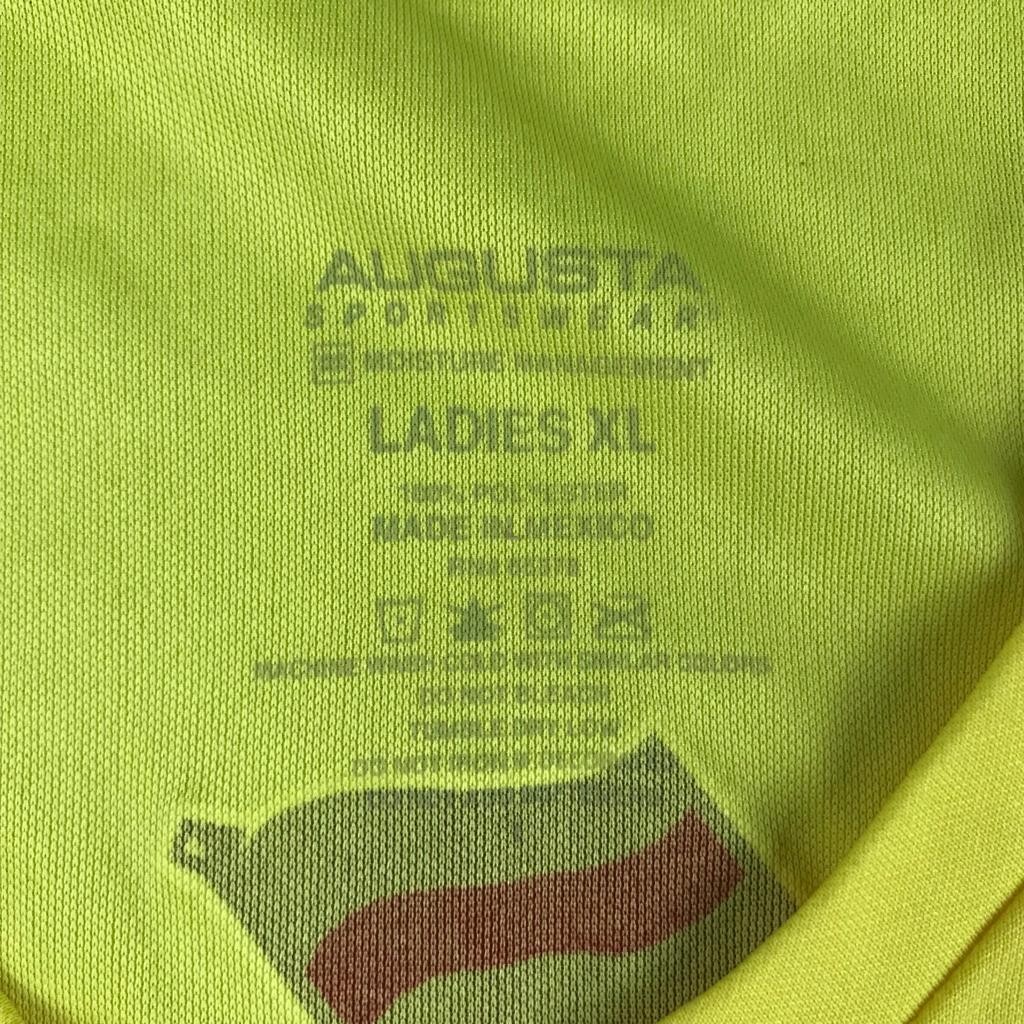 FILA Maglietta canottaggio St Lawrence Saints donna XL giallo collo a V maniche lunghe NCAA