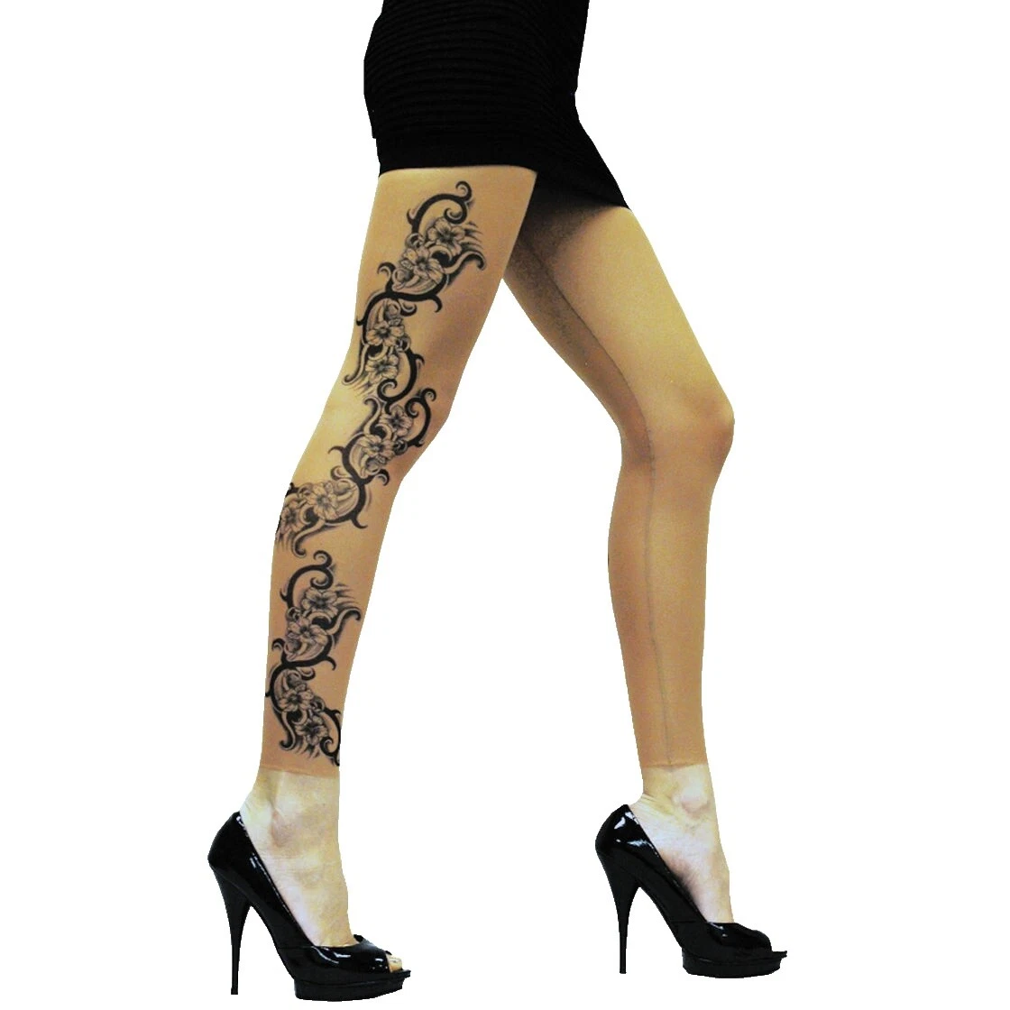 Halloween Floral Pantyhose and Tights for Women