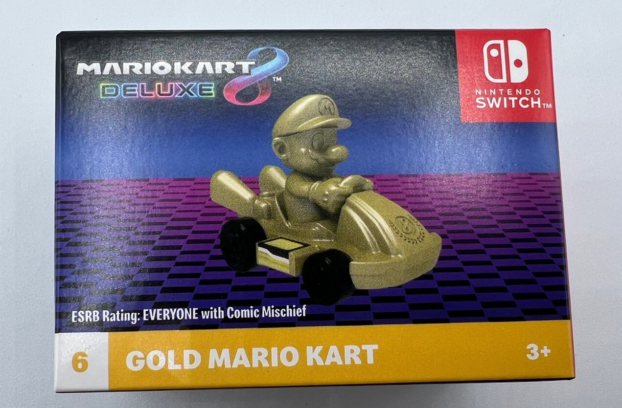 NEW Mario Kart 8 Deluxe GOLD MARIO - Nintendo Switch McDonald’s USA Release 2024