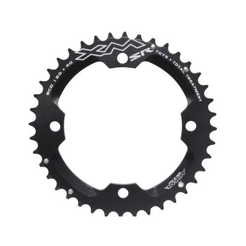 Plateau VTT Miche 40 dents en aluminium noir 4 branches entraxe 120 mm