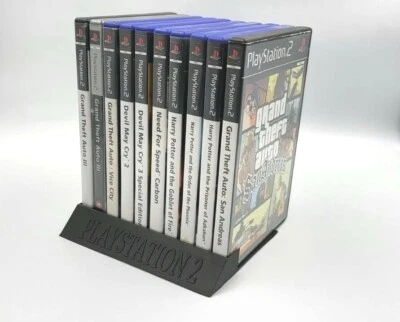 LERPO3D Playstation 2 Game Display Stand Holder Games Room