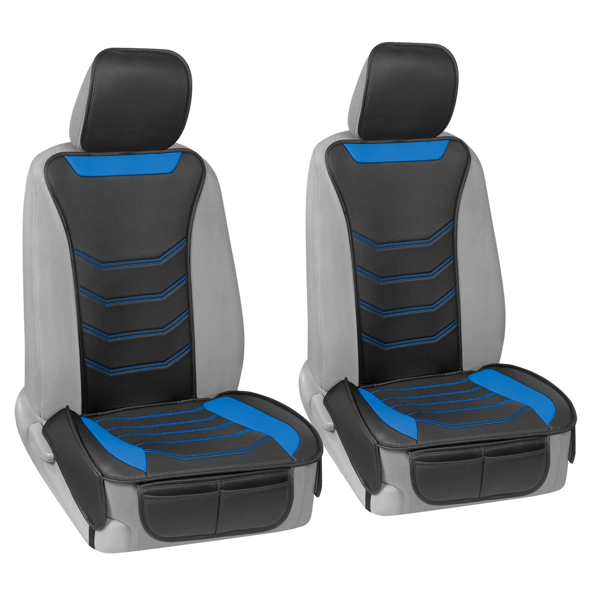 Motor trend faux leather 2024 car seat covers full set