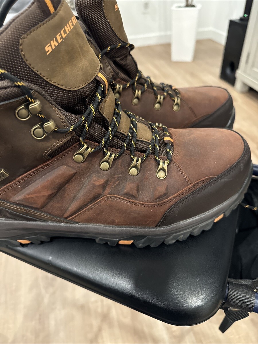 SKECHERS Relment Traven Brown Leather Waterproof Hiking  display picture 3