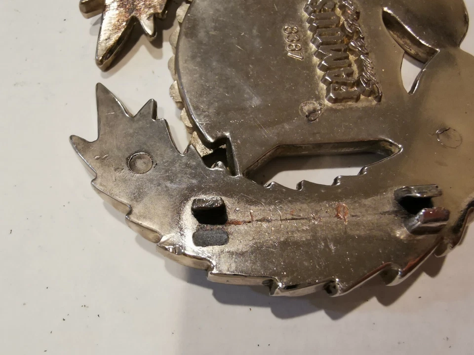 Famosas estrellas y rayas bandera de Estados Unidos hebilla de cinturón plateada  Foto 4 de 4