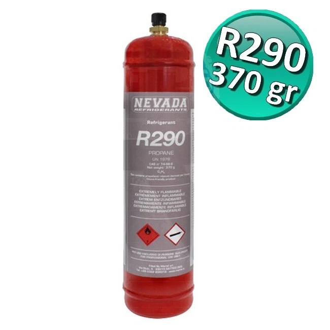 BOMBOLA GAS REFRIGERANTE R290 PROPANO - 370 GR.