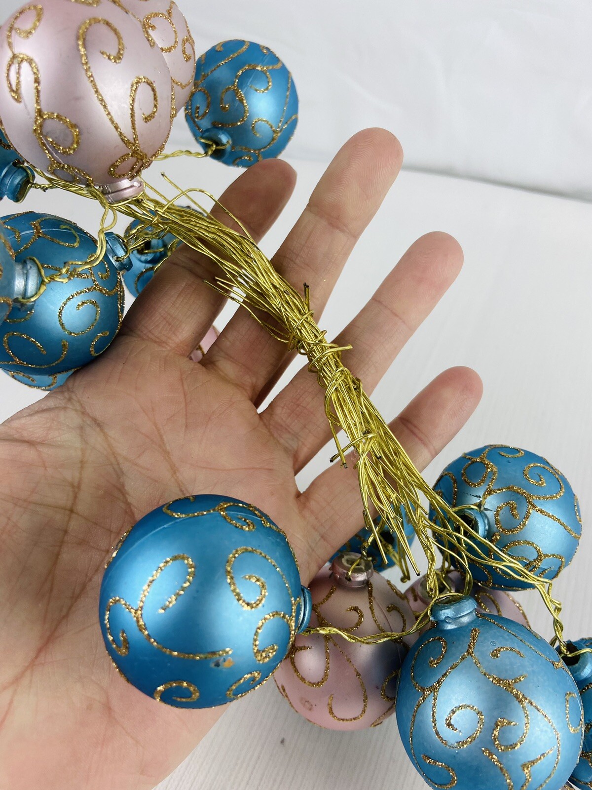 Easter Christmas Craft Picks Tie Ons Ornaments Fillers Bulbs Wired Bundle 17pc