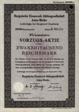 Bergedorfer Eisenwerk Astra Werke AG 1936 Lohbrügge Hamburg 20.000 RM Alfa Laval