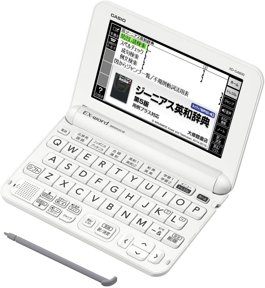 Casio Electronic Dictionary EX-Word XD-G4800WE White | eBay