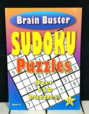 SUDOKU Puzzle Books Brain Buster Puzzle Book Game Number Puzzle Math Game