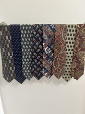 Silk Neckties LOT OF 8 Ties MADE IN USA Robert Talbot Morgan Hart Churchill