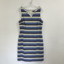 Ann Taylor Striped Knit Sleeveless Dress, Size 6