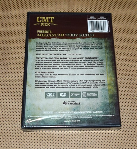 CMT Pick Toby Keith 2007 - DVD By Toby Keith - Brand New Sealed - Picture 2 of 2