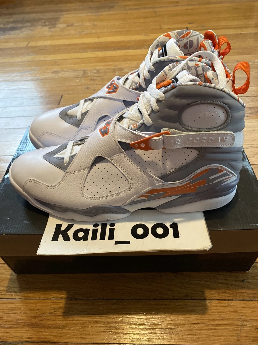 Nike Air Jordan 8 Retro Size 11.5 Orange Blaze 305381-102 Playoff Aqua 2007  B | eBay