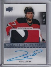  2016-17 Upper Deck Premier Pavel Zacha RC PATCH AUTO /299 - New Jersey Devils