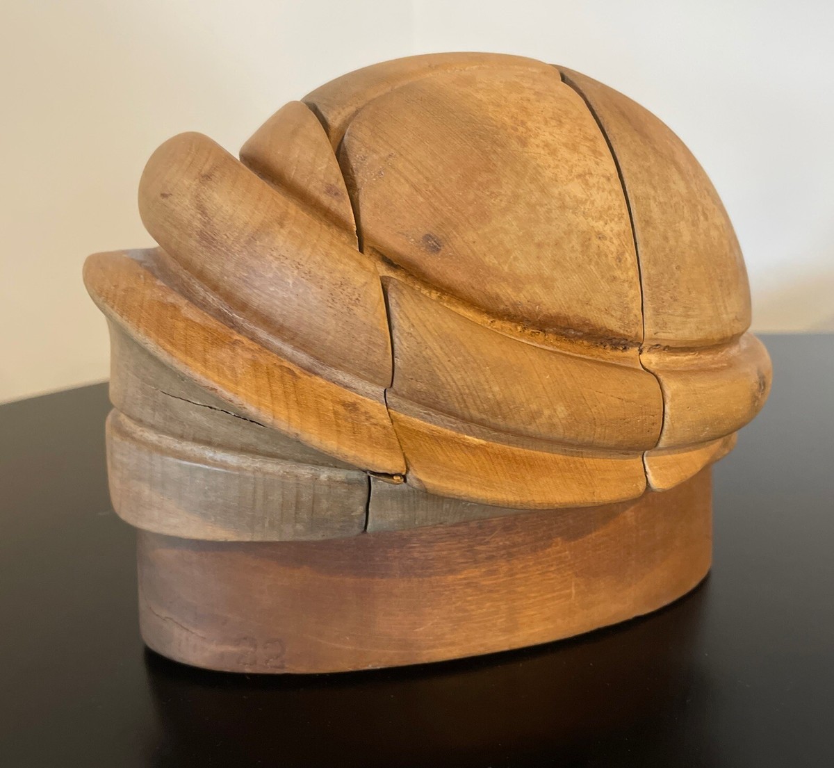 Handmade Domed Wooden Hat Block (4 Sizes) With Stand - Millinery Base For Making Fascinators 7 thumbnail image