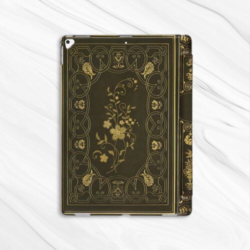 Vintage Old Book Floral Case For iPad 10.2 Air 3 4 5 Pro 9.7 11 12.9 Mini - Picture 5 of 6