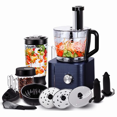 3,2L+1,5L 1100W Küchenmaschine Standmixer Multifunktionaler Zerkleinerer 3-Gang