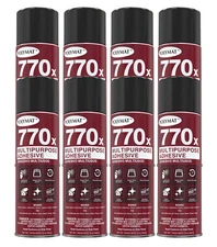 QTY8 Polymat 770X MULTIPURPOSE SPRAY GLUE ADHESIVE TACK BONDS PAPER TO PLASTIC