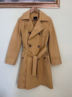 Max Mara Weekend Zweireiher 100% Baumwolle Mantel Gr. 42 Italia