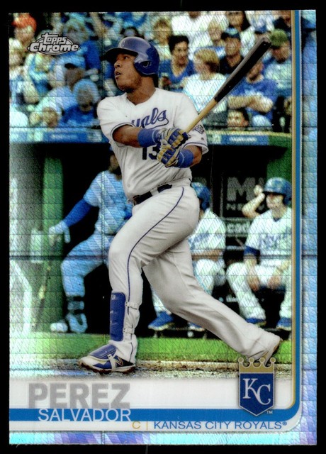 2019 Topps Chrome Prism Refractor Salvador Perez #198