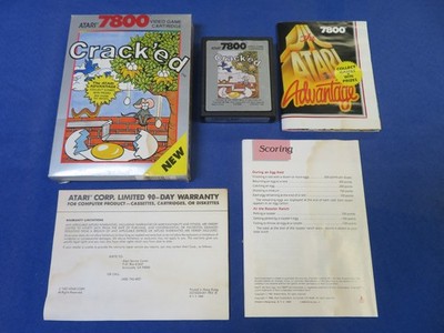 Crack'ed (Atari 7800, 1988) CX7836*COMPLETE IN BOX*CIB*Cracked *Advantage Poster