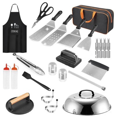 31Pcs Griddle Accessories Kit Flat Top Grill BBQ Tool Set Father's Day Gift