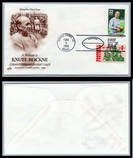 US FDC # 2376 22c Knute Rockne  ArtCraft Combo L.Cancel 1988, 9Q3591