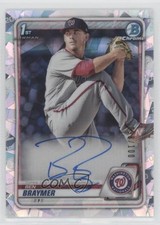 2020 Bowman Chrome Prospects Atomic Refractor /100 Ben Braymer #CPA-BB Auto 04zq