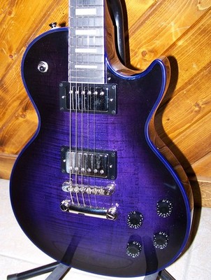 Epiphone Les Paul Custom Electric Guitar Purple Burst