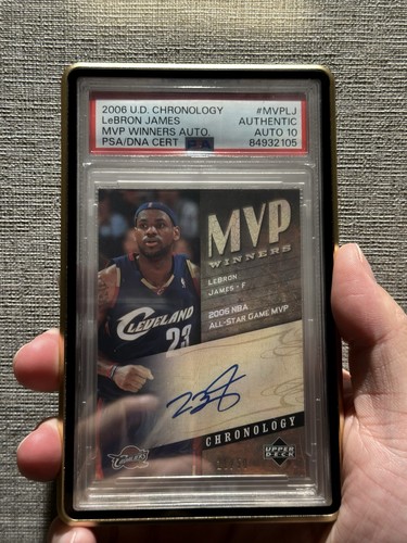 2006 Upper Deck Chronology - Mvp Winners LeBron James #MVP-LJ /50 AUTO PSA 10
