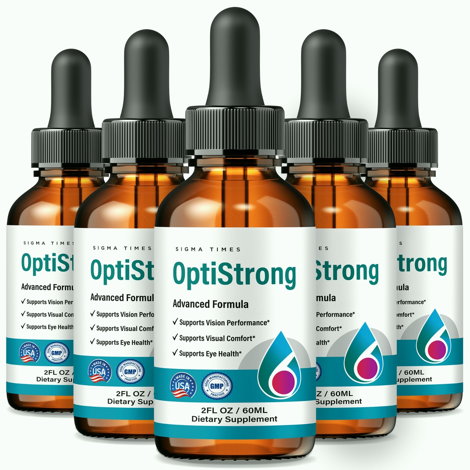 &ndash; Opti Strong Sublingual Formula For Healthy Eyes - 5 Pack
