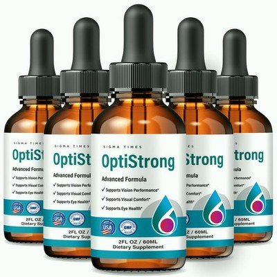 OptiStrong Drops   Opti Strong Sublingual Formula for Healthy Eyes - 5 Pack