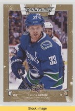 2017-18 Upper Deck Compendium Gold Henrik Sedin #800 HOF READ o1h