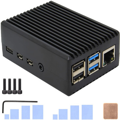 Raspberry Pi 4B Aluminium Case Passive Kühlung 8GB 4GB 2GB 1GB