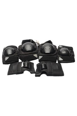 DELTA SPORT Inline Skating Schutzausrüstung Set Kinder 135-170cm Schwarz