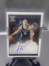 2018-19 Panini Impeccable Dzanan Musa Rookie On Card Auto Autograph #37/99
