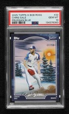 2025 X Bob Ross The Joy of Baseball Prussian Blue 44/50 Chris Sale PSA 10 0wc9
