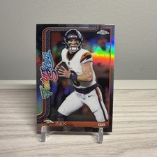 Topps Chrome 2025 Bo Nix Broncos Future Stars Refractor #FS-4