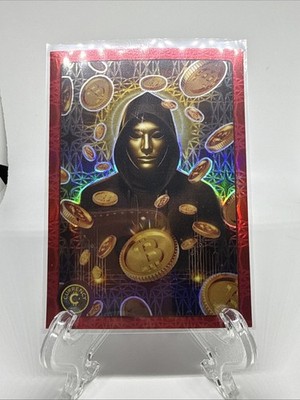 Cardsmith Currency series 5 #3 Satoshi nakamoto 02/25 Ruby Gemstone